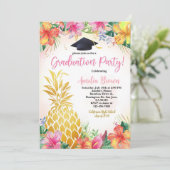 Diplôme d'ananas Photo Invitation Lua tropicale (Debout devant)