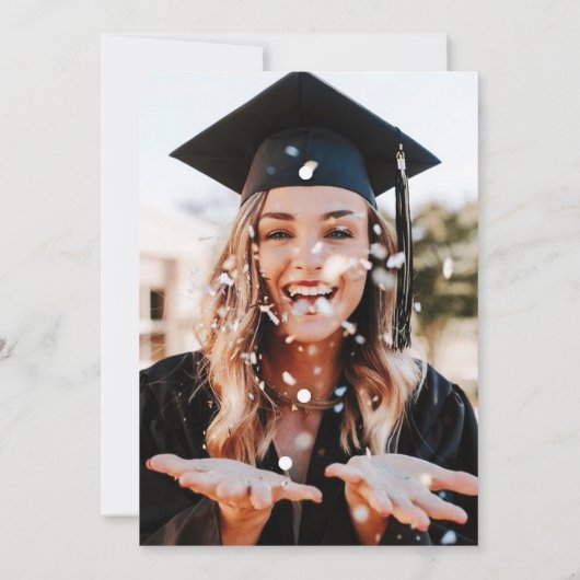 Diplôme d'ananas Photo Invitation Lua tropicale (Dos)