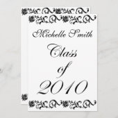 Diplôme de 2010 Invitations (Devant / Derrière)