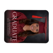 Diplômé de 2e année et de la photo Magnet Darker (Horizontal)