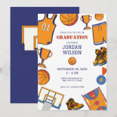 Diplôme de baketball Invitation (Devant / Derrière)