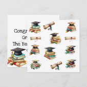 Diplôme de Casquette et carte de livre (Devant / Derrière)