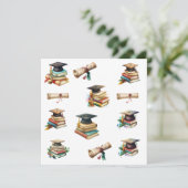 Diplôme de Casquette et carte de livre (Debout devant)