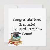 Diplôme de Casquette et carte de livre (Dos)