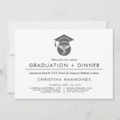 Diplôme de chiropraticien | Invitation minimaliste (Devant)