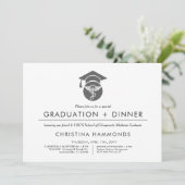 Diplôme de chiropraticien | Invitation minimaliste (Debout devant)