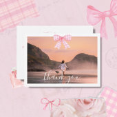 Diplôme de Coquette En vichy Bow Carte de remercie