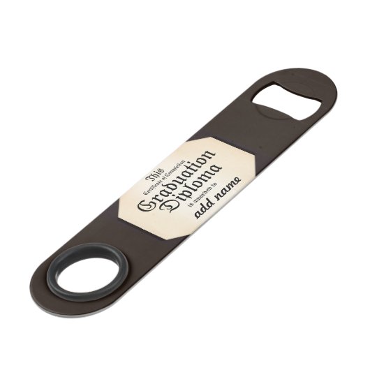 Diplôme de Diplôme - Ajouter le nom de la Grad! (Dos Angle)