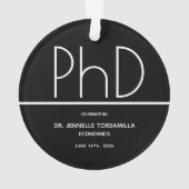 Diplôme de doctorat Partie de graduation Black Kee (dos)