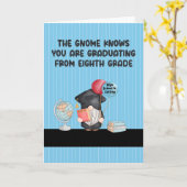 Diplôme de huitième année avec carte Gnome (Fleur jaune)