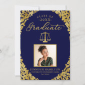 Diplômé de l'école de droit photo Faire-part (Devant)