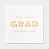 Diplôme de l'étudiant Classe de nom de l'année (Recto)