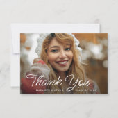 diplôme de script simple merci carte photo (Devant)