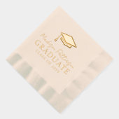 Diplôme d'études Élégant Nom personnalisé Diplômé (Droite)