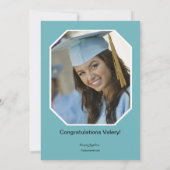 Diplôme d'études secondaires - Photo Invitation (Dos)