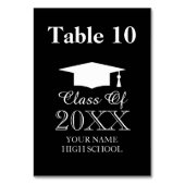 Diplôme dîner table numéro carte signes (Dos)