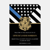 Diplôme d'officier de police Ligne bleue Drapeau B (Recto)