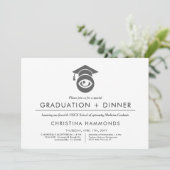 Diplôme d'optométrie | Invitation minimaliste (Debout devant)