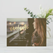 Diplôme d'or | Cartes d'invitation à l'obtention d (Debout devant)