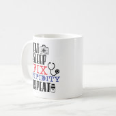 Diplômé drôle de soins de tasse de café de cadeau (Devant gauche)