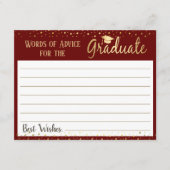 Diplôme Élégant Mots de conseil (Devant)