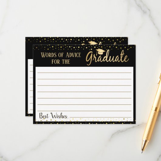 Diplôme Élégant Mots de conseil (Devant/Arrière en situation)