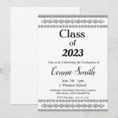 Diplôme en diamant, Classe de 2023 Invitation (Devant / Derrière)