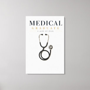Diplômé en Médecine 2026 Nom personnalisé Toile