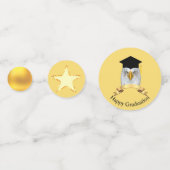 Diplôme en Noir & Or Confetti (Derrière)