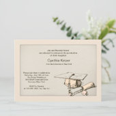 Diplôme et invitation au diplôme (Debout devant)