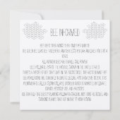 Diplôme Faire-part et thème de l'Invitation de fêt (Dos)