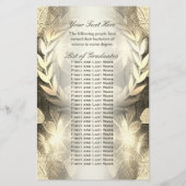 Diplôme | Feuille de laurier or (Dos)