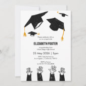 Diplôme illustré à la main Invitation (Devant)