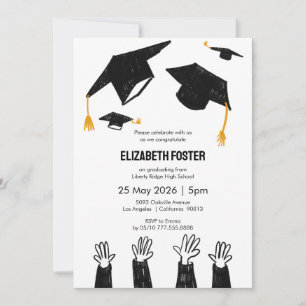 Diplôme illustré à la main Invitation