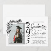 diplôme invitation Grad faire-part de la classe de (Devant / Derrière)