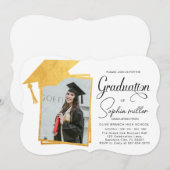 diplôme invitation Grad faire-part de la classe de (Devant / Derrière)