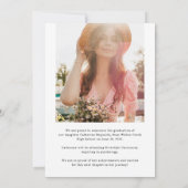 Diplômé moderne 2 Faire-part de diplôme en photo (Dos)