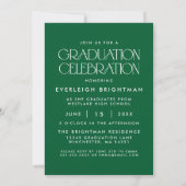 DIPLÔMÉ MODERNE TYPOGRAPHIE PHOTO INVITATION (Dos)