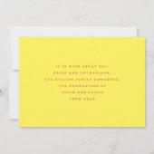 DIPLÔMÉ Mute Modern College Faire-part photo (Dos)