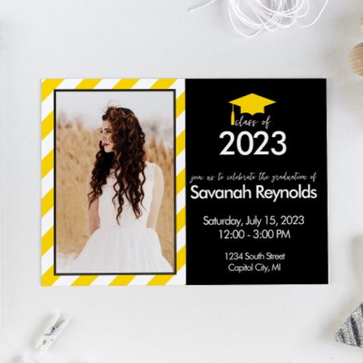 Diplôme Open House Invitation avec photo