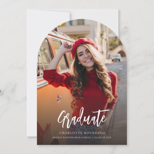 Diplôme photo 2025 Faire-part minimaliste (Devant)