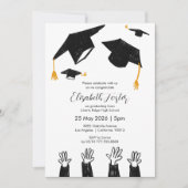 Diplôme photo illustré à la main Invitation (Devant)