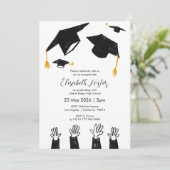 Diplôme photo illustré à la main Invitation (Debout devant)