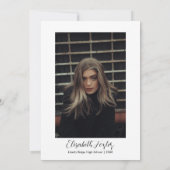 Diplôme photo illustré à la main Invitation (Dos)