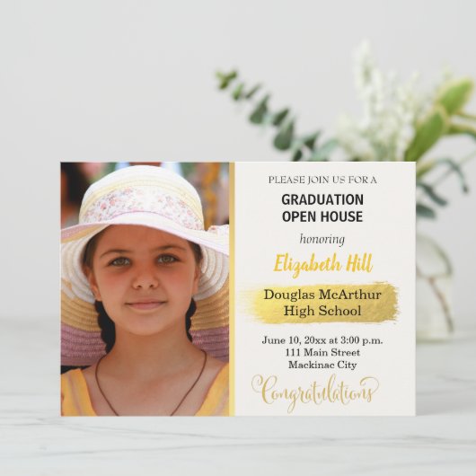 Diplôme photo Open House Invitation (Debout devant)