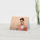 Diplômé photo personnalisé plié (Devant)