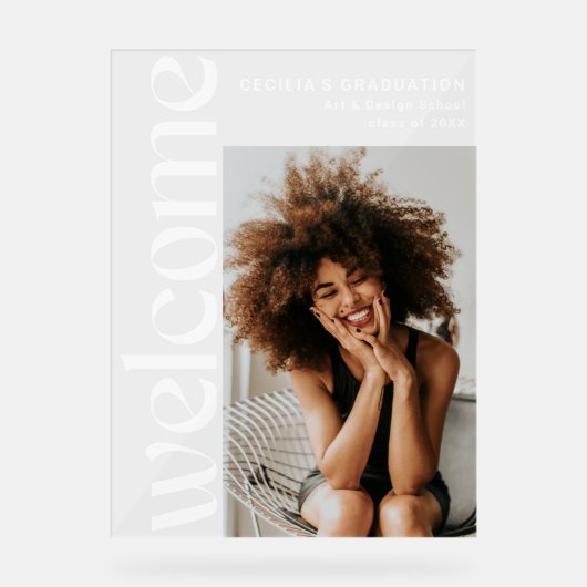 Diplômé photo verticale moderne (Recto)