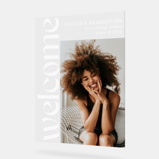 Diplômé photo verticale moderne (Angle)