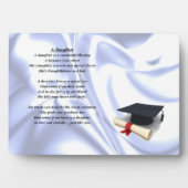 Diplômé - Plaque poème fille (Devant)