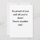 DIPLÔME POUR JEUNES Carte de remerciements plat (Dos)